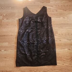 NWOT Carmen Marc Valvo Black Dress, Size 24W